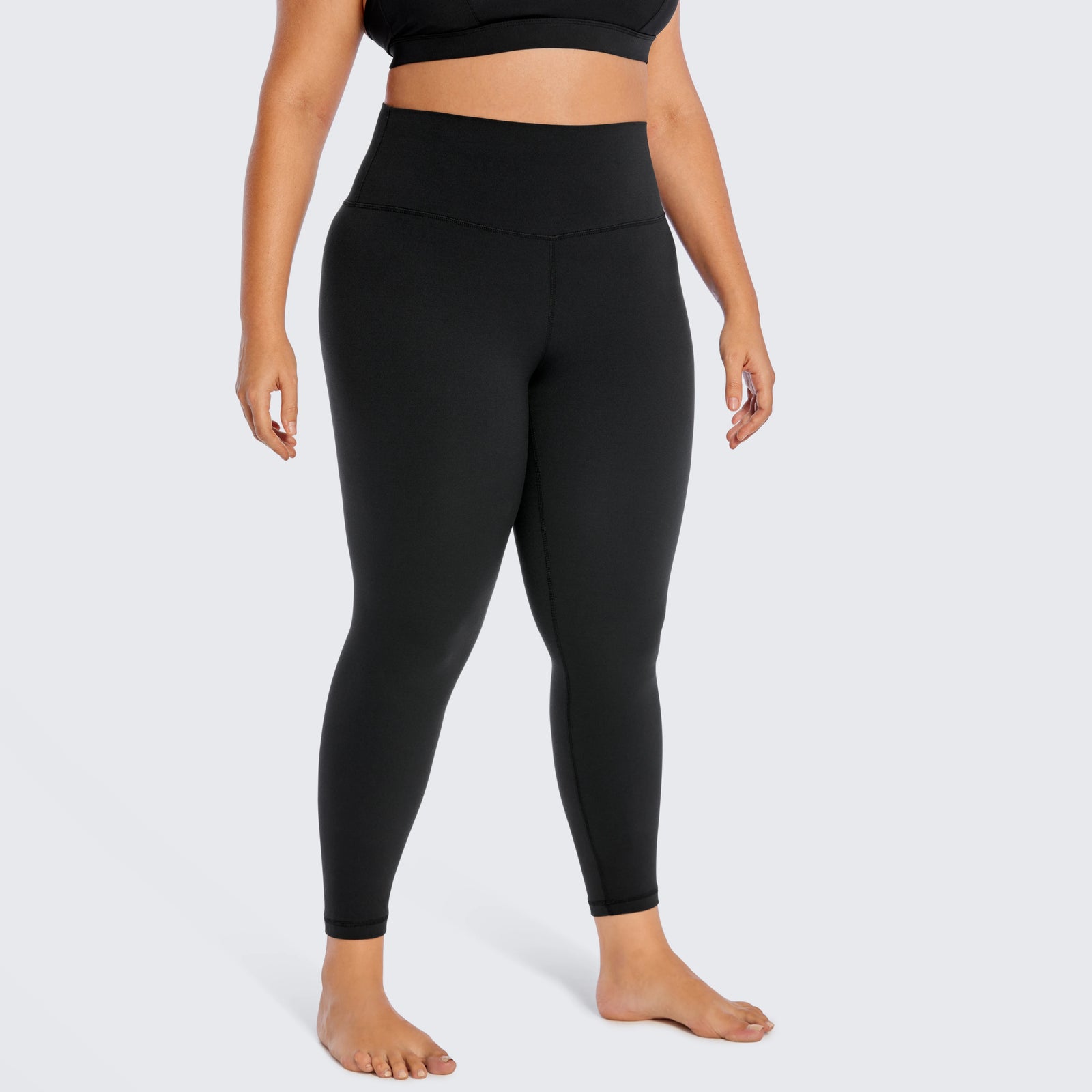 SYROKAN Plus Size High-Waisted Yoga Leggings